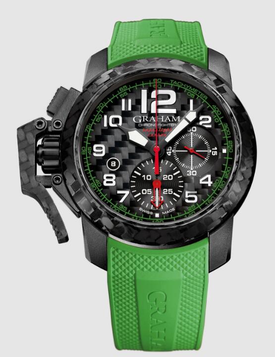 Review Replica Watch Graham CHRONOFIGHTER SUPERLIGHT CARBON GREEN 2CCBK.G06A - Click Image to Close